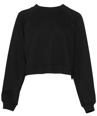 Sudadera de polar para mujer con mangas ragln | Negro