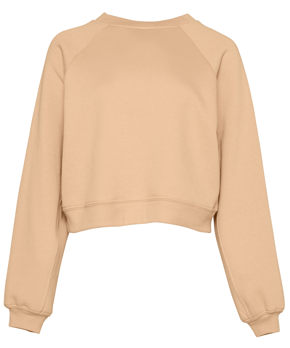 Damen Fleece-Sweatshirt mit Raglanärmeln | Heather Sand