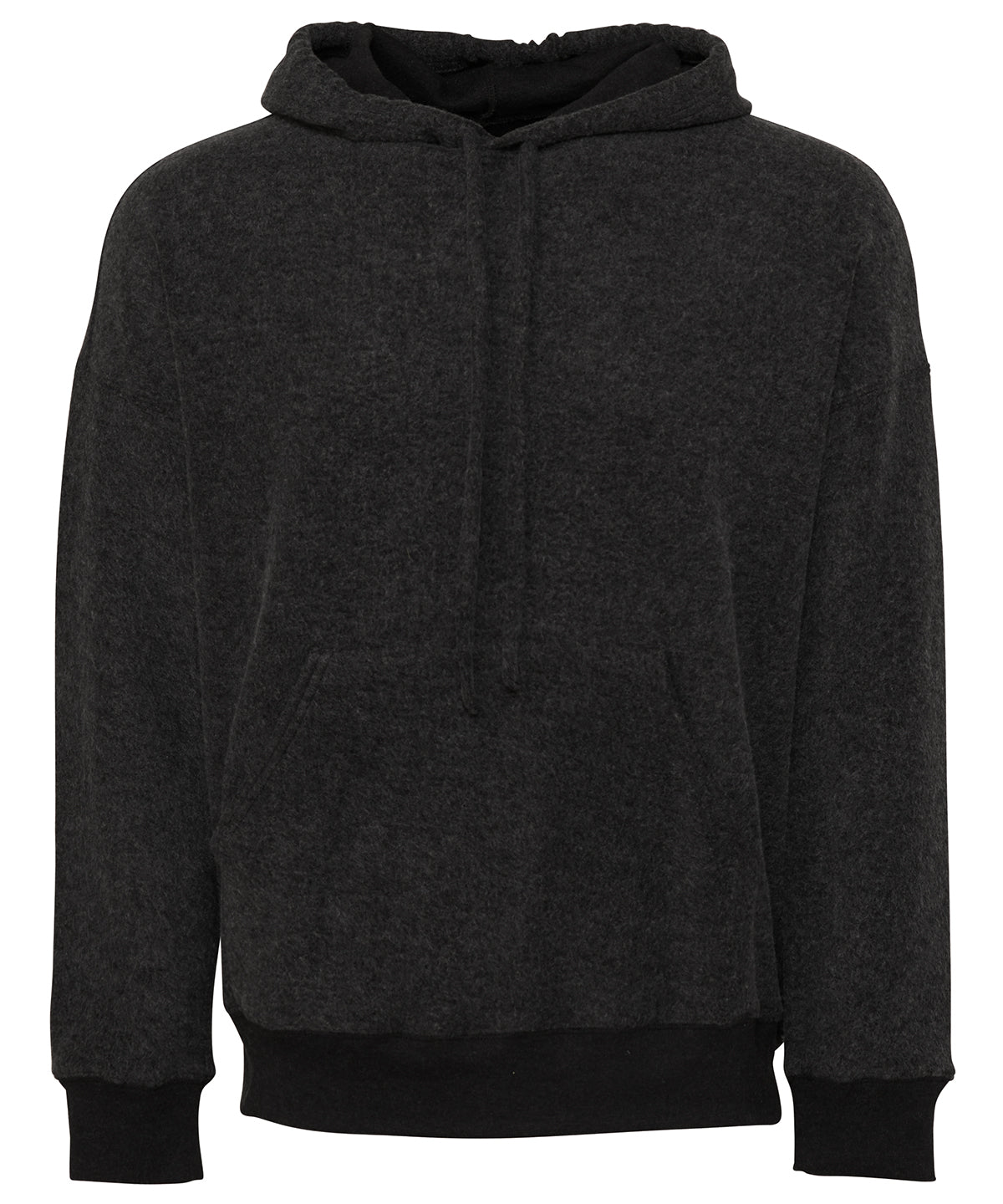 Unisex Samt Fleece Hoodie | Anthrazitgrau