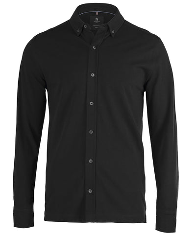 Camisa Kingston stretch deluxe piqu | Negro