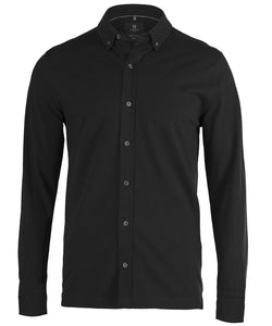 Camisa Kingston stretch deluxe piqu | Negro