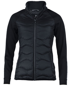 Chaqueta premium hbrida de plumn Stillwater para mujer | Negro