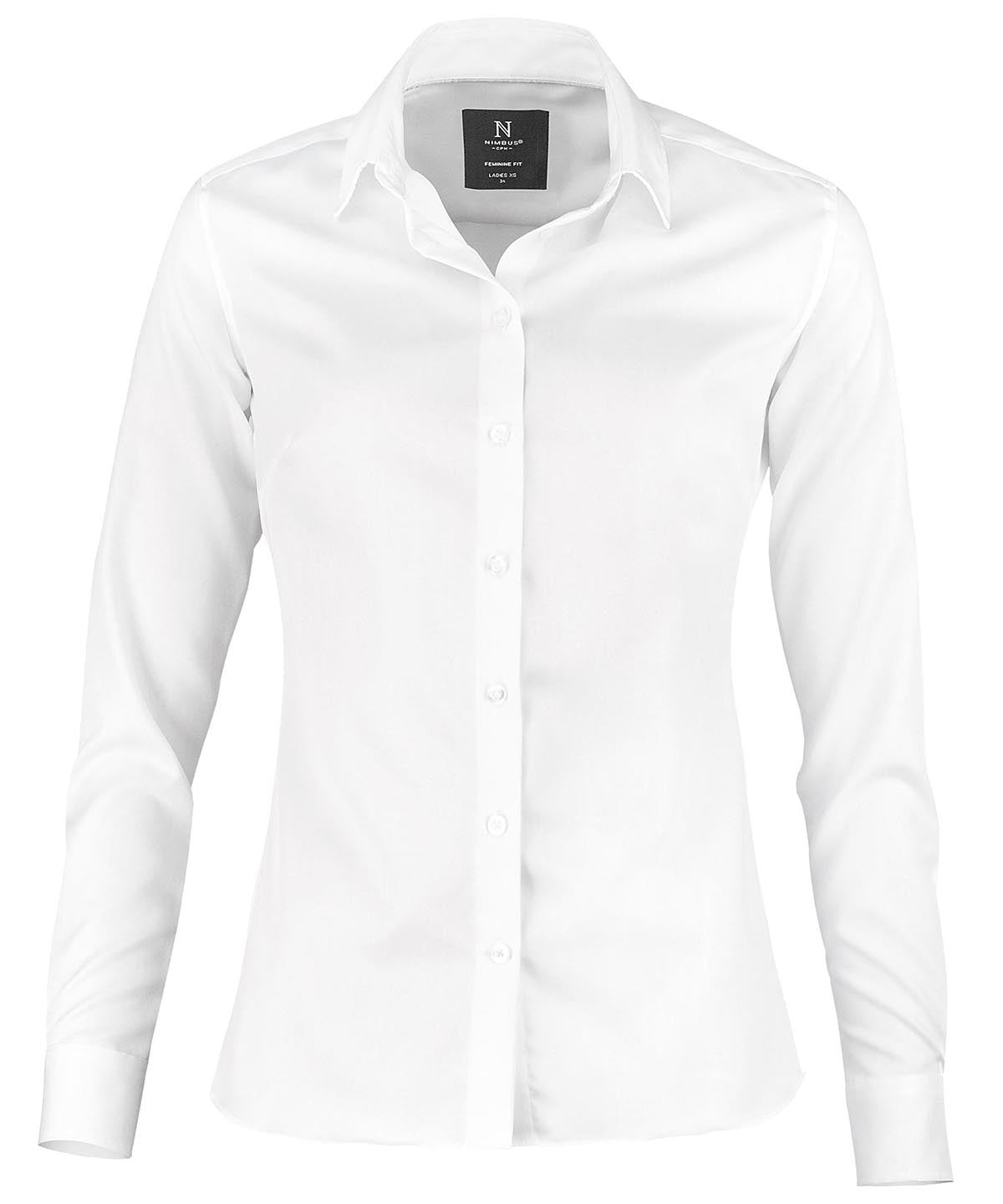Camisa de negocios super no planchado para mujer Portland | Blanco