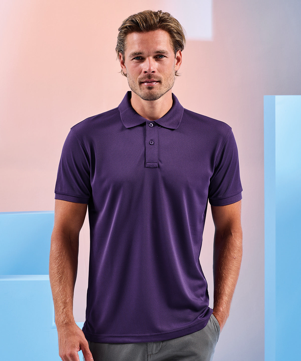 Mens GlacierTech polo | Azul Marino
