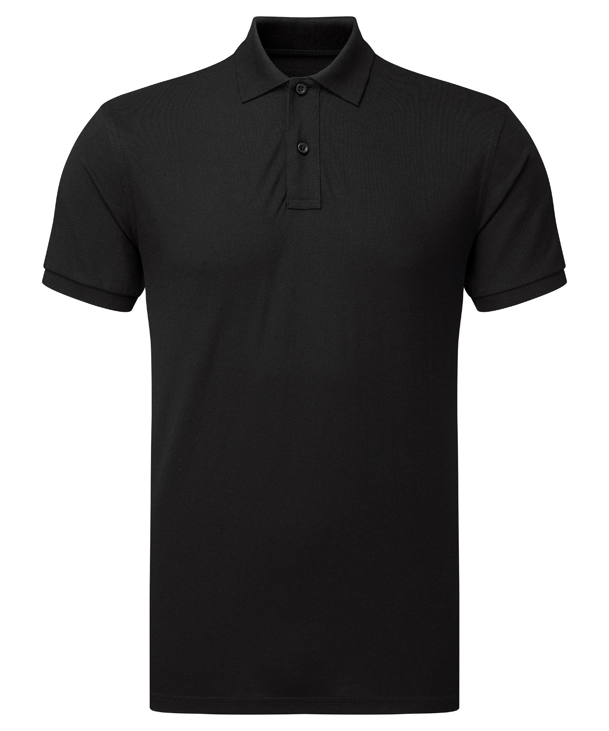 Polo de mezcla de polialgodn para hombre | Negro Brillante