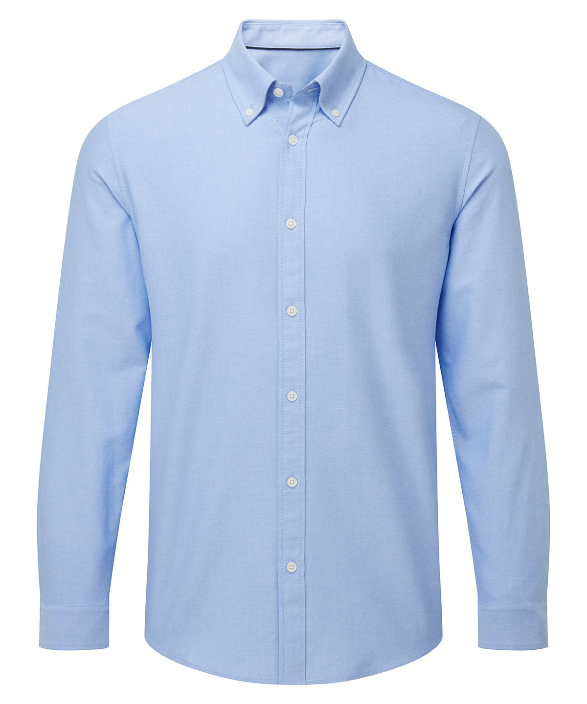 Camisa de algodn de manga larga para hombre Oxford | Azul Claro
