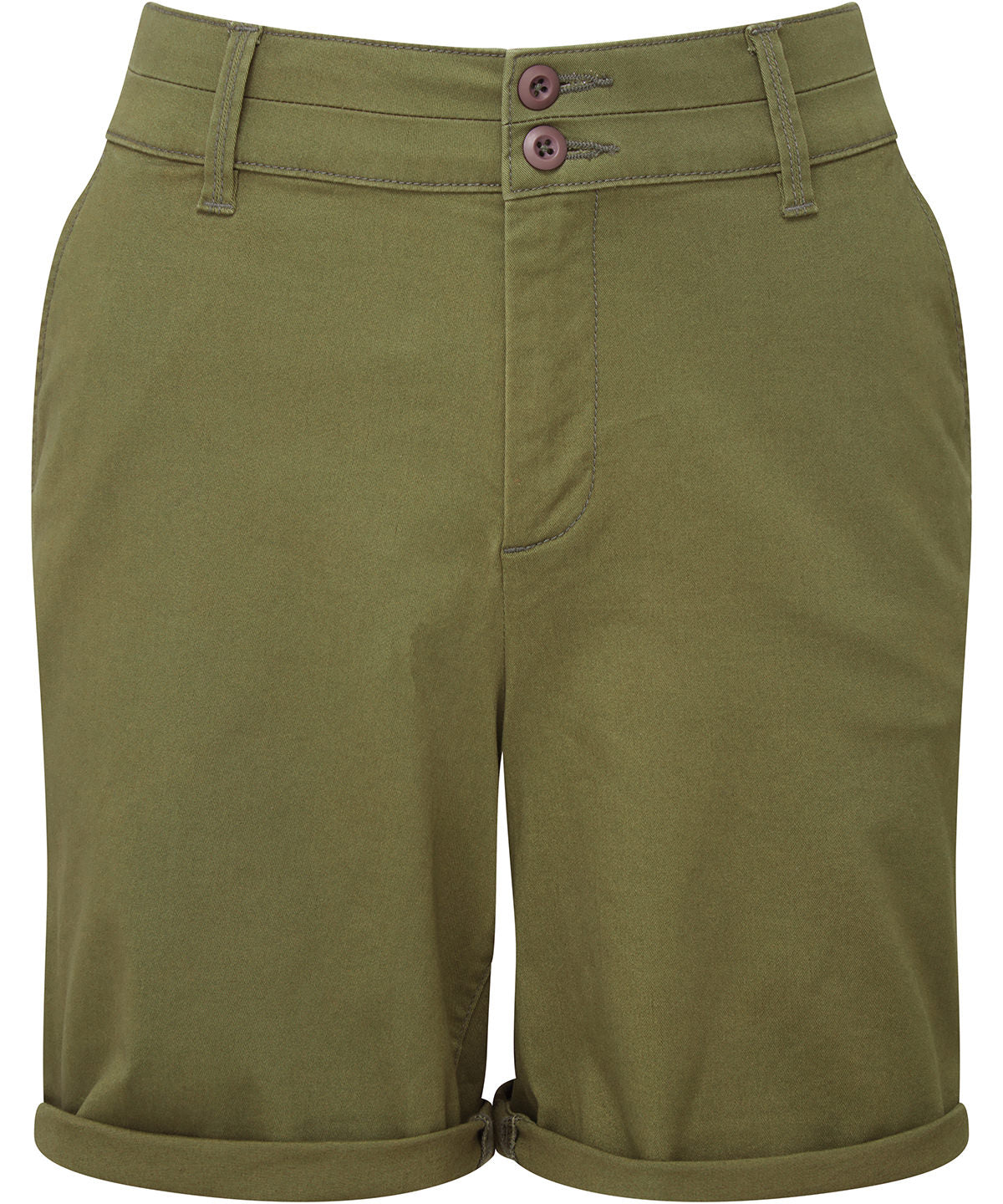 Short chino léger pour femme | Olive