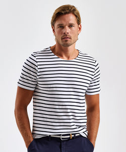 Camiseta de manga corta para hombre Marinire coastal | Blanco/Marino