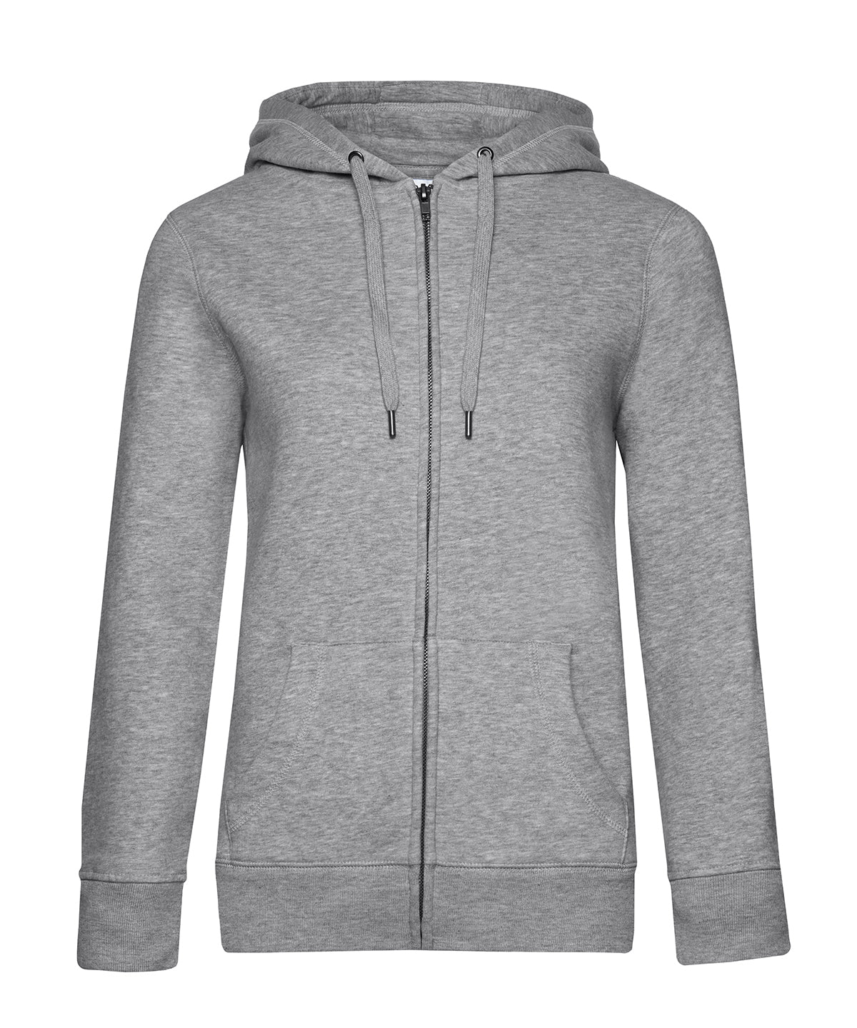 BC Queen Kapuzenjacke mit Reißverschluss | Heather Grey