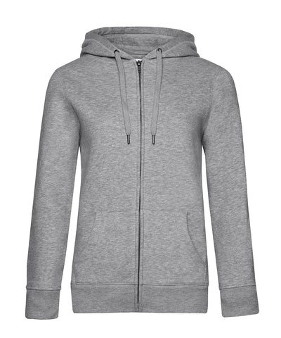 BC Queen sudadera con capucha con cremallera | Gris Jaspeado
