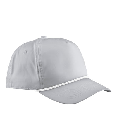 Golfcap mit Seildetail | Hellgrau/Weiß