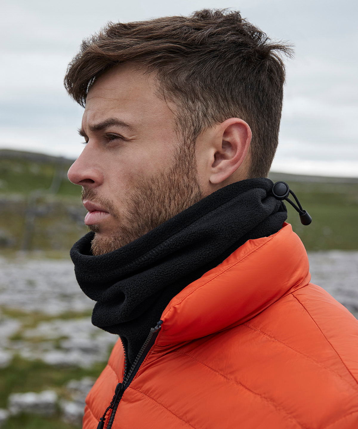 Braga de cuello de forro polar reciclado | Gris Acero