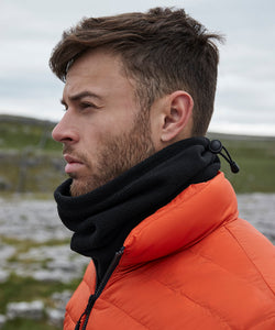 Braga de cuello de forro polar reciclado | Negro