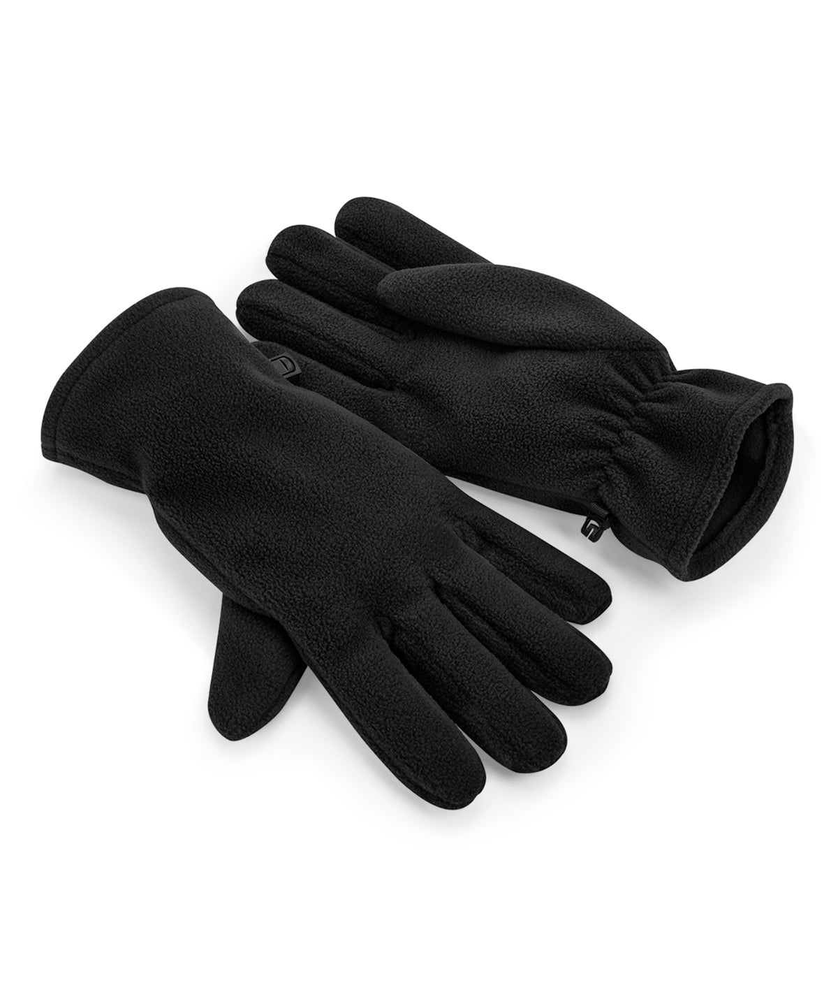 Guantes de forro polar reciclado | Negro