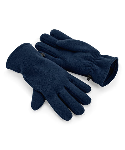Guantes de forro polar reciclado | Azul Marino Francs