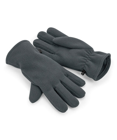 Guantes de forro polar reciclado | Gris Acero