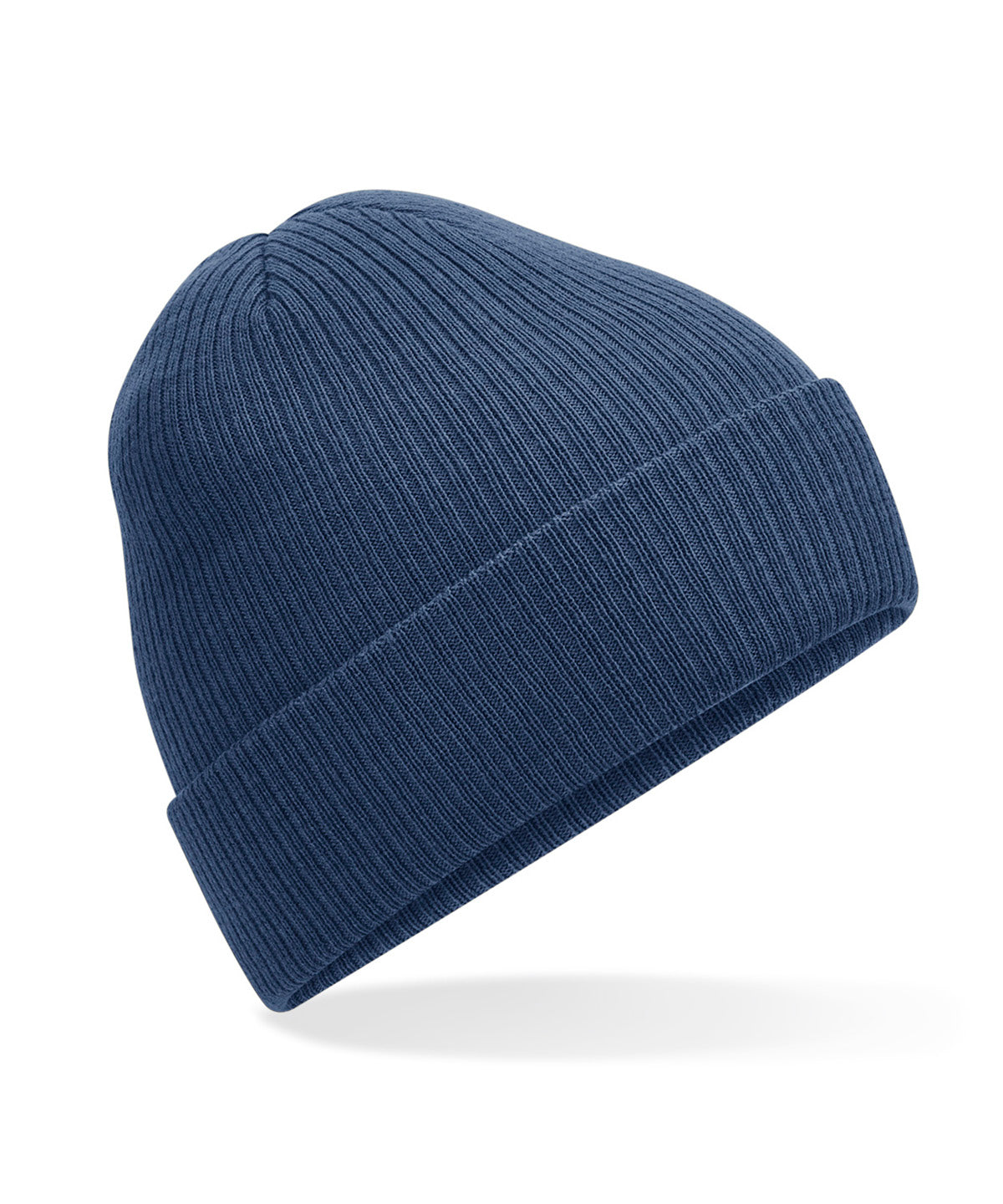 Gorro de punto con costillas Polylana® | Azul Acero