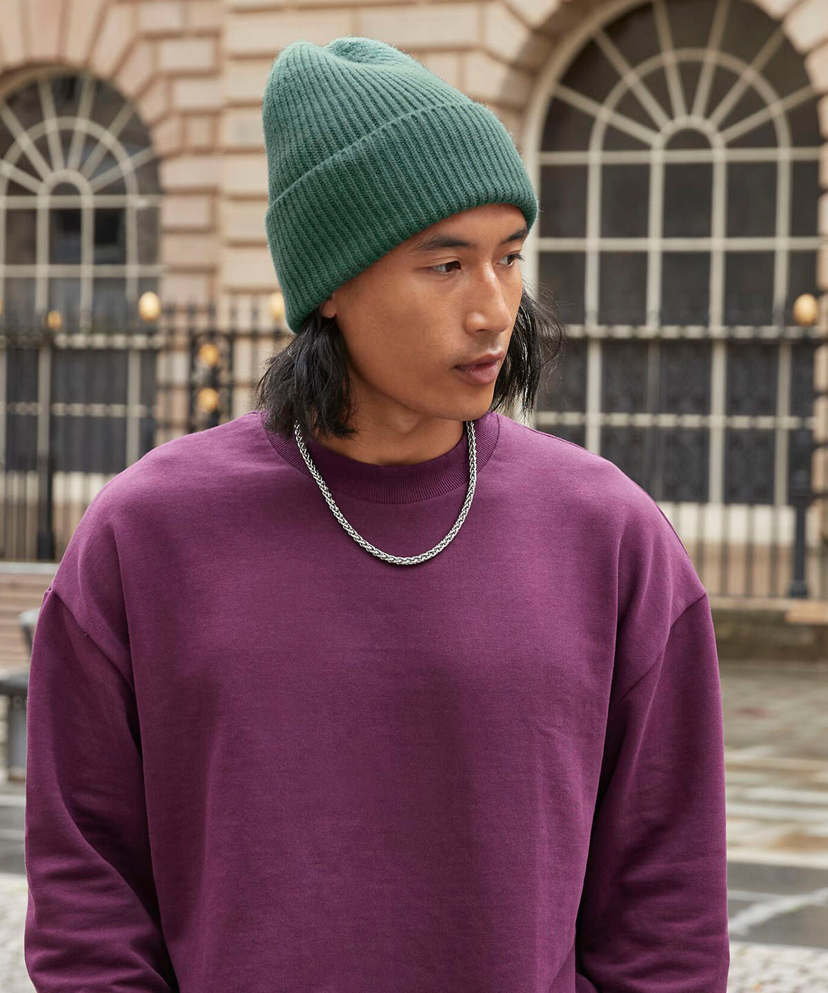 Gorro grande con vuelta | Verde Oliva