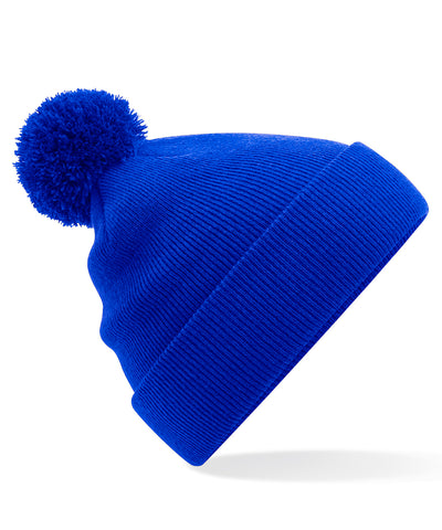Gorro de lana avec pompon pour nios | Bleu Réal Brillante