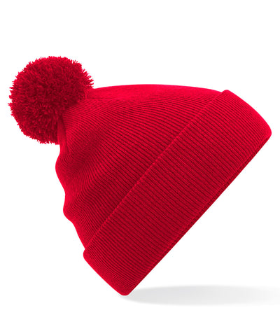 Gorro de lana avec pompon pour nios | Rojo Clsico