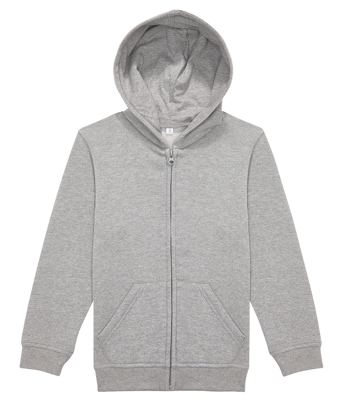 Sudadera con cremallera BC ID334 para nios | Gris Deportivo