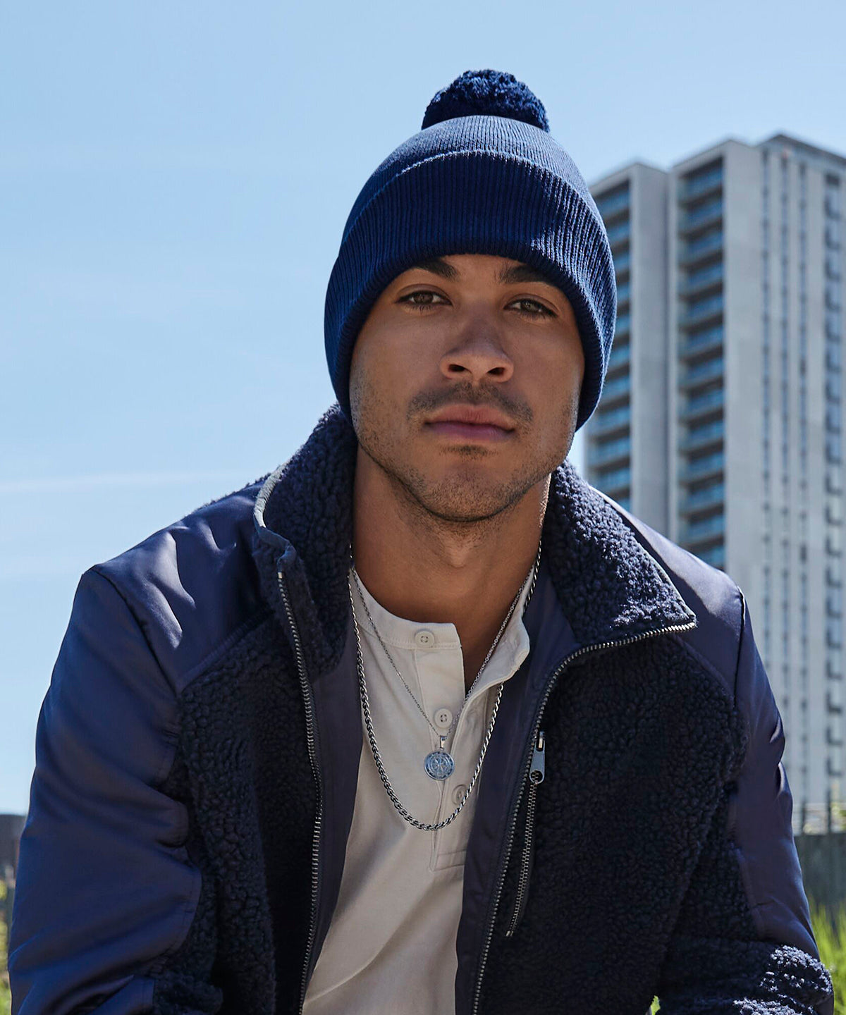 Snowstar® Beanie aus Bio-Baumwolle | Schwarz