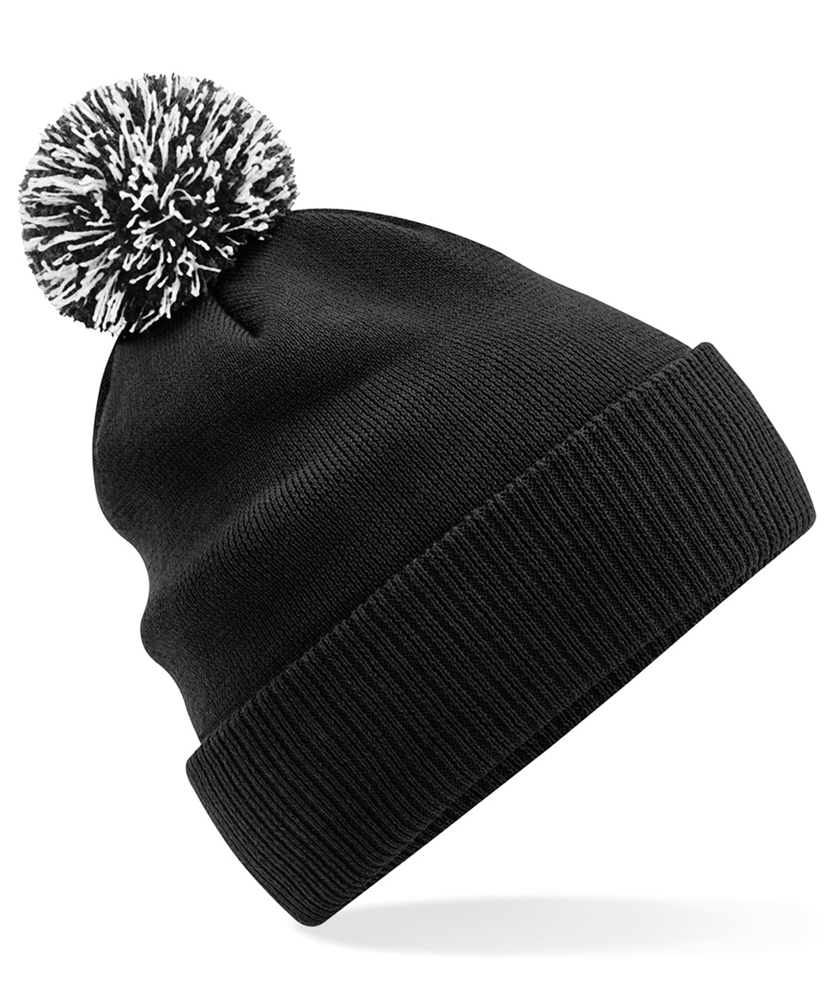 Recycelte Snowstar® Beanie | Schwarz/Weiß