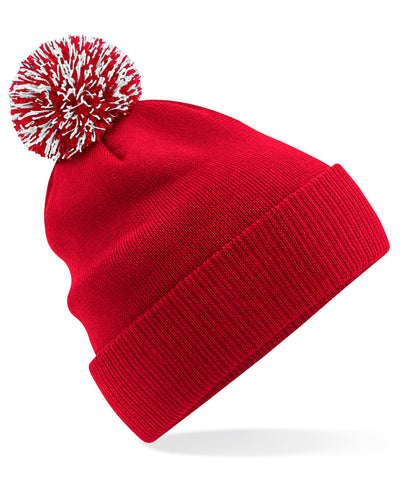 Recycelte Snowstar® Beanie | Klassisch Rot/Weiß