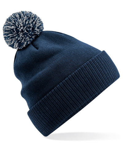 Recycelte Snowstar® Beanie | Marineblau/Hellgrau