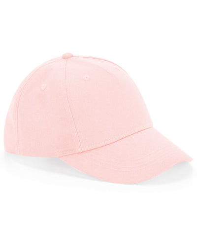Gorra de cinco paneles de algodn orgnico para nios | Rosa En Polvo