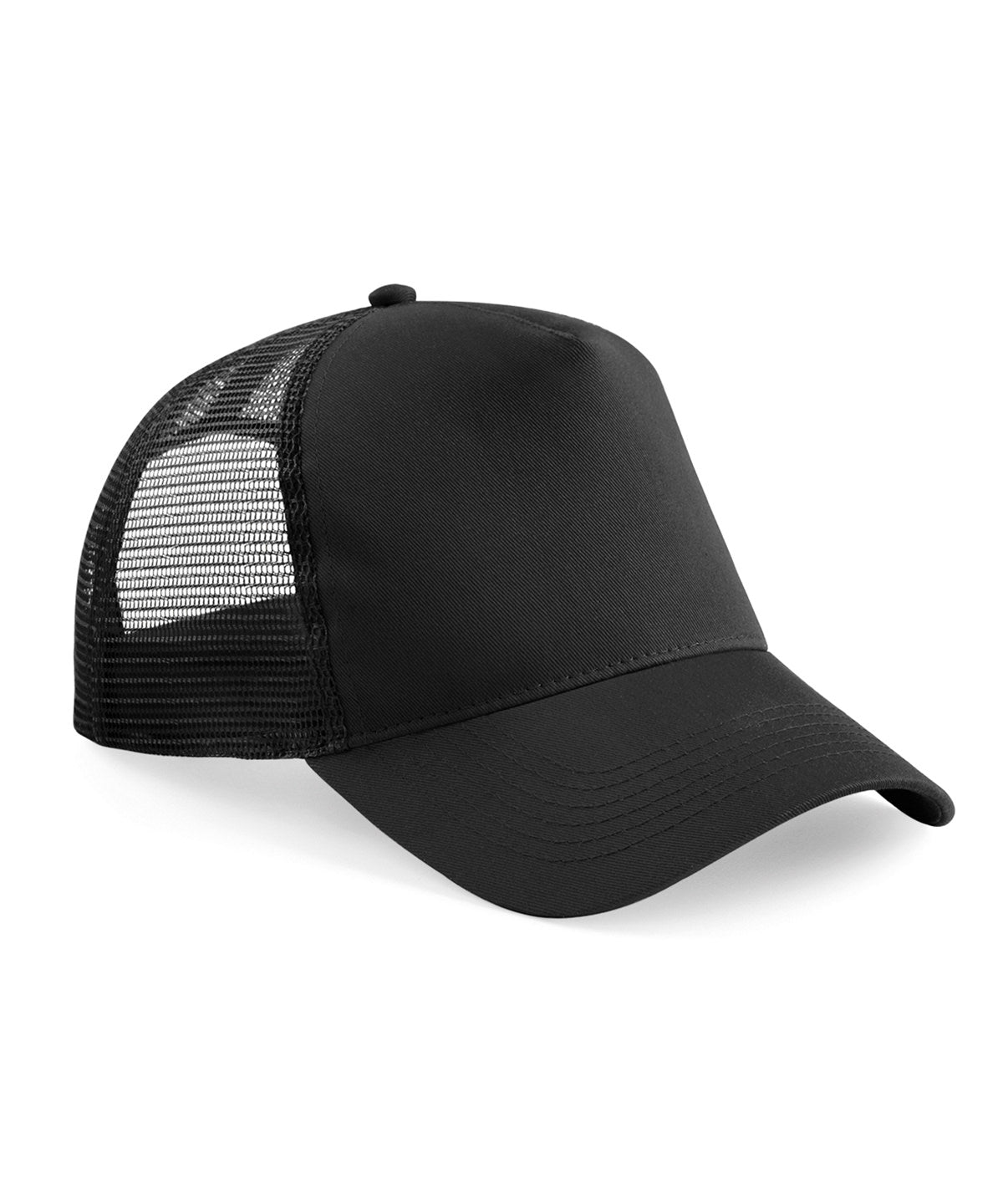 Junior Snapback Trucker Cap | Schwarz/Schwarz