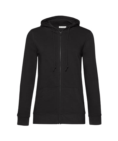 Sudadera con capucha con cremallera BC Inspire / mujer | Negro Puro