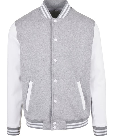 Chaqueta bsica de colegio | Gris Jaspeado/Blanco