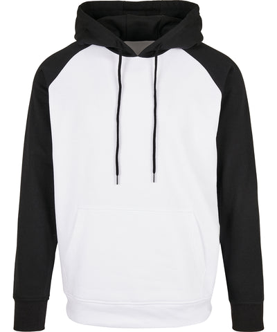 Basic Raglan-Sweatshirt | Weiß/Schwarz