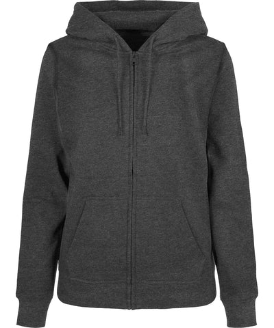 Sudadera con capucha bsica para mujer con cremallera | Gris Oscuro