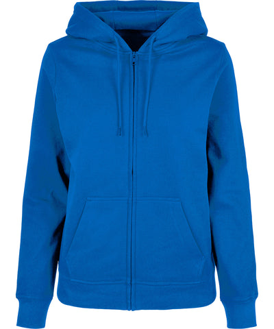 Sudadera con capucha bsica para mujer con cremallera | Azul Intenso