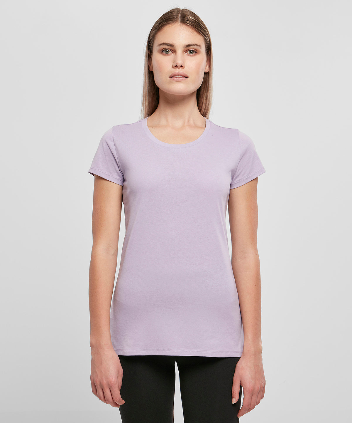 Damen Basic T-Shirt | Grau meliert