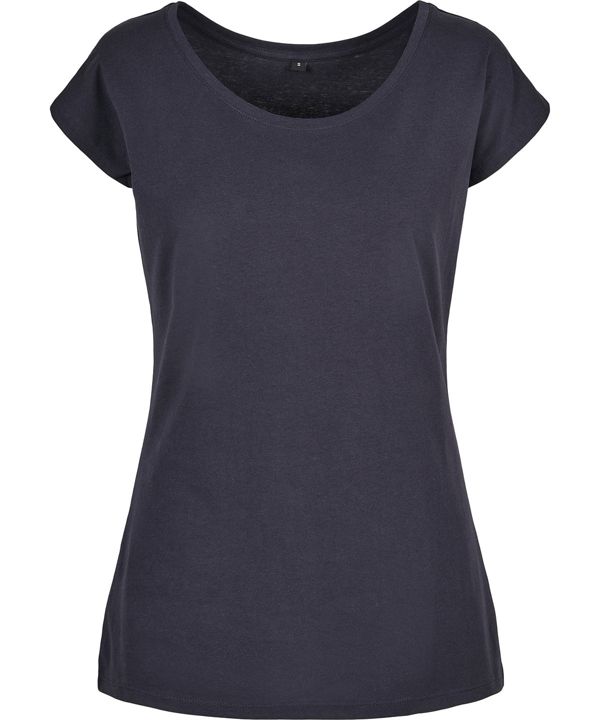 Damen T-Shirt mit U-Ausschnitt | Tiefblau
