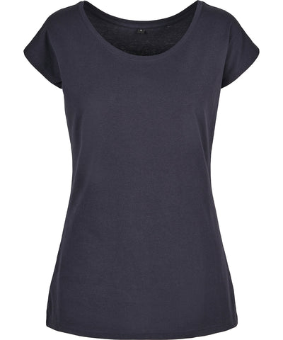 Damen T-Shirt mit U-Ausschnitt | Tiefblau