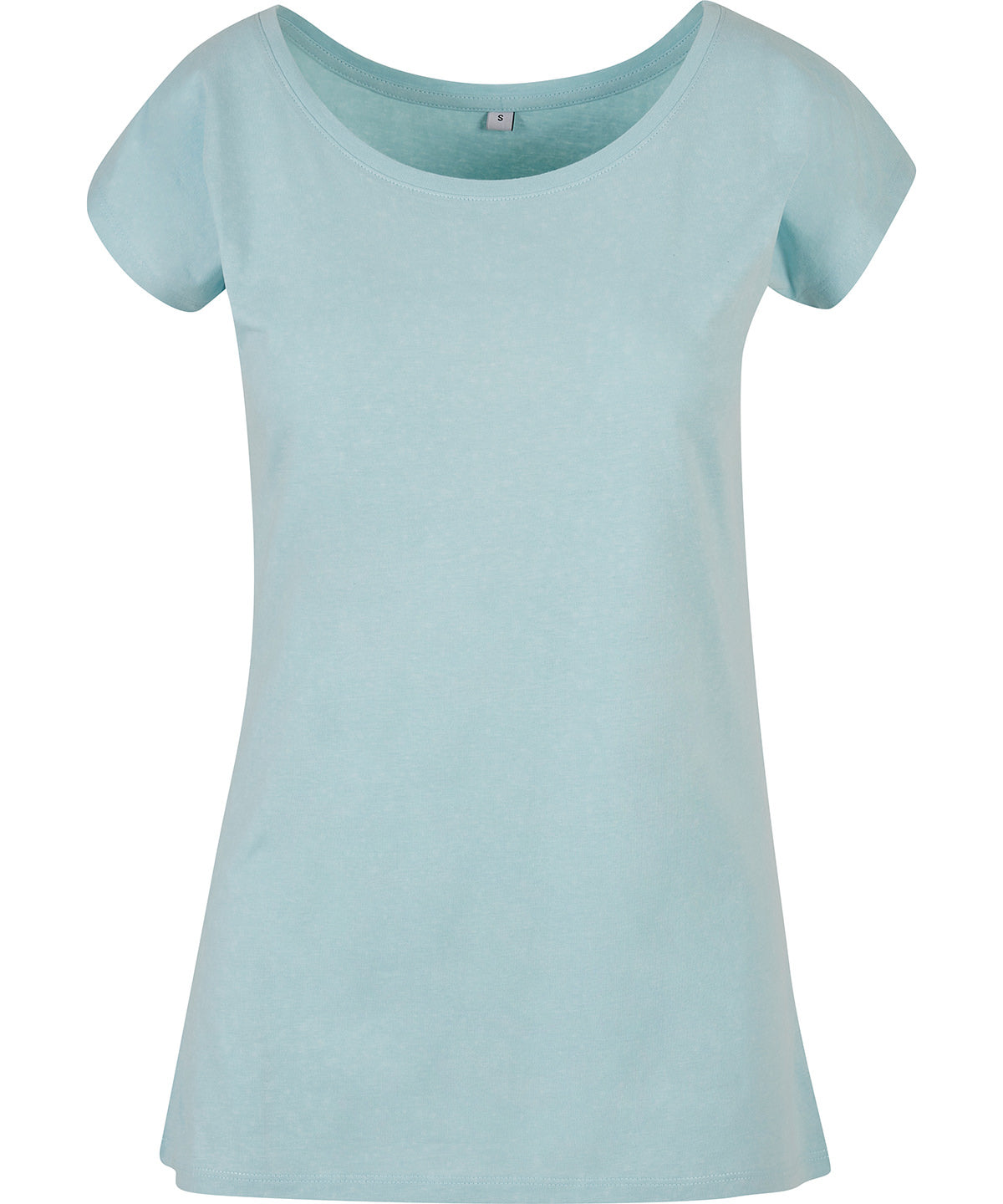 Damen T-Shirt mit U-Ausschnitt | Ozeanblau