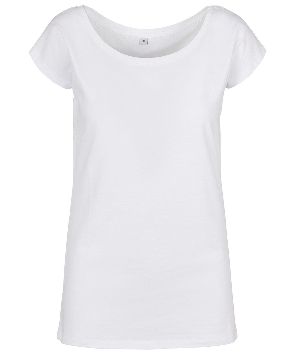 Damen T-Shirt mit U-Ausschnitt | Weiß