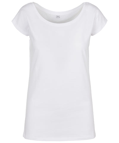 Damen T-Shirt mit U-Ausschnitt | Weiß