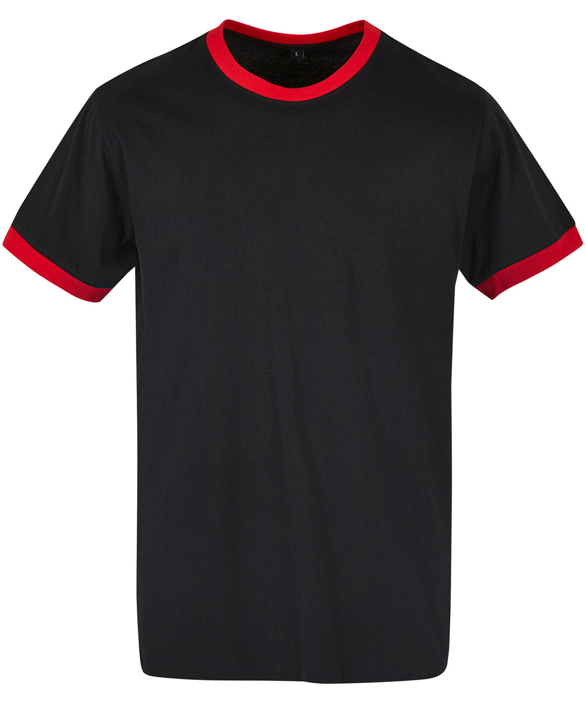 Camiseta de manga corta | Negro/Rojo Ciudad
