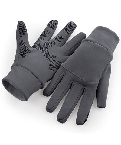 Guantes tcnicos deportivos Softshell | Gris Grafito