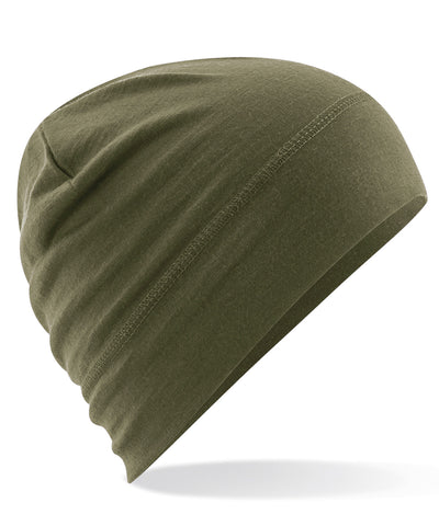 Gorro de lana merina | Verde Militar