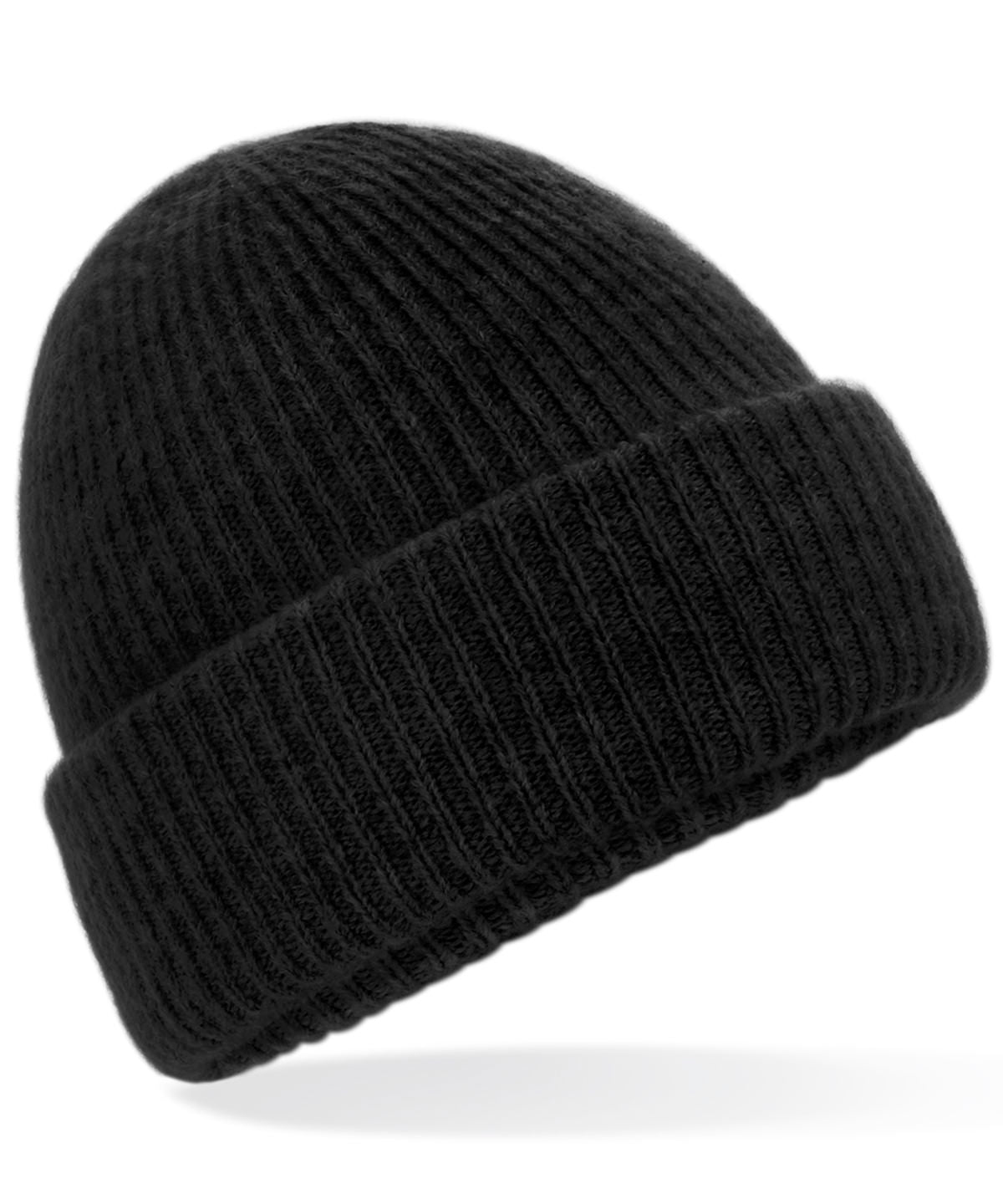 Gorro de punto acanalado acogedor | Gris Carbn