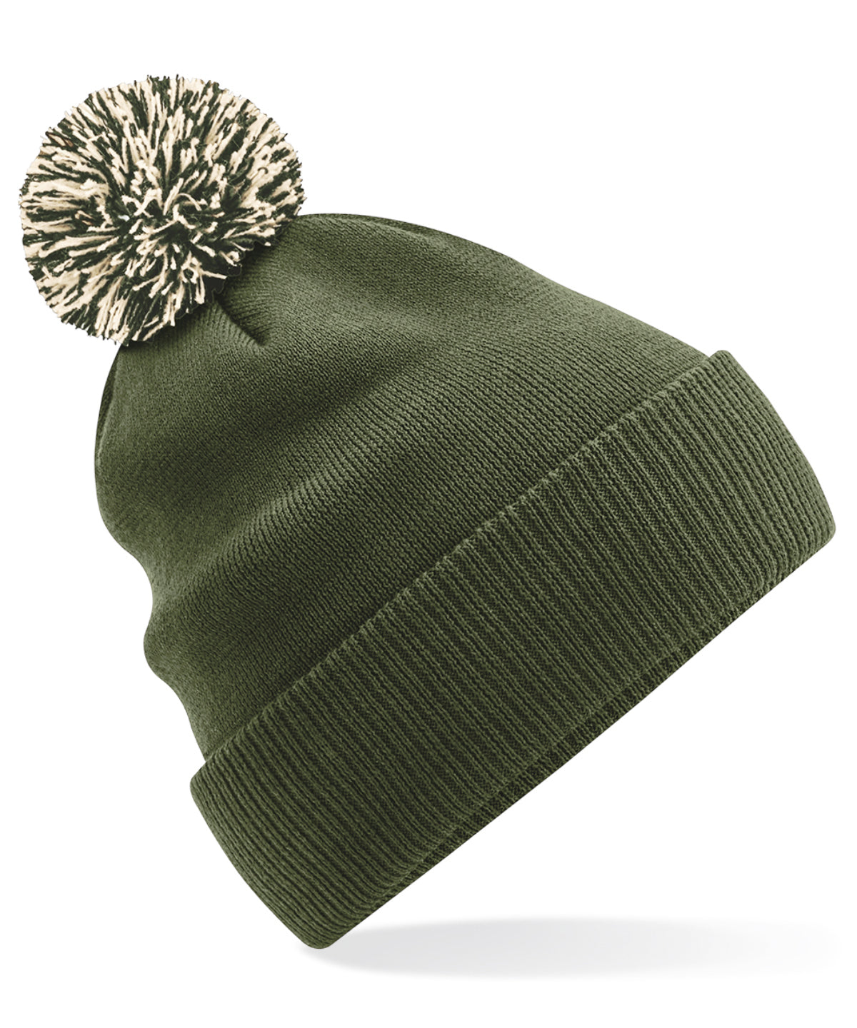 Snowstar® Beanie | Olivgrün/Haferflocken
