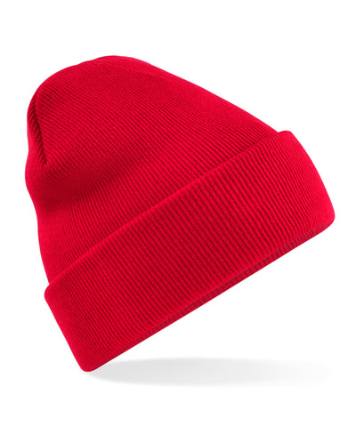 Gorro de punto original con vuelta reciclado | Rojo Clsico