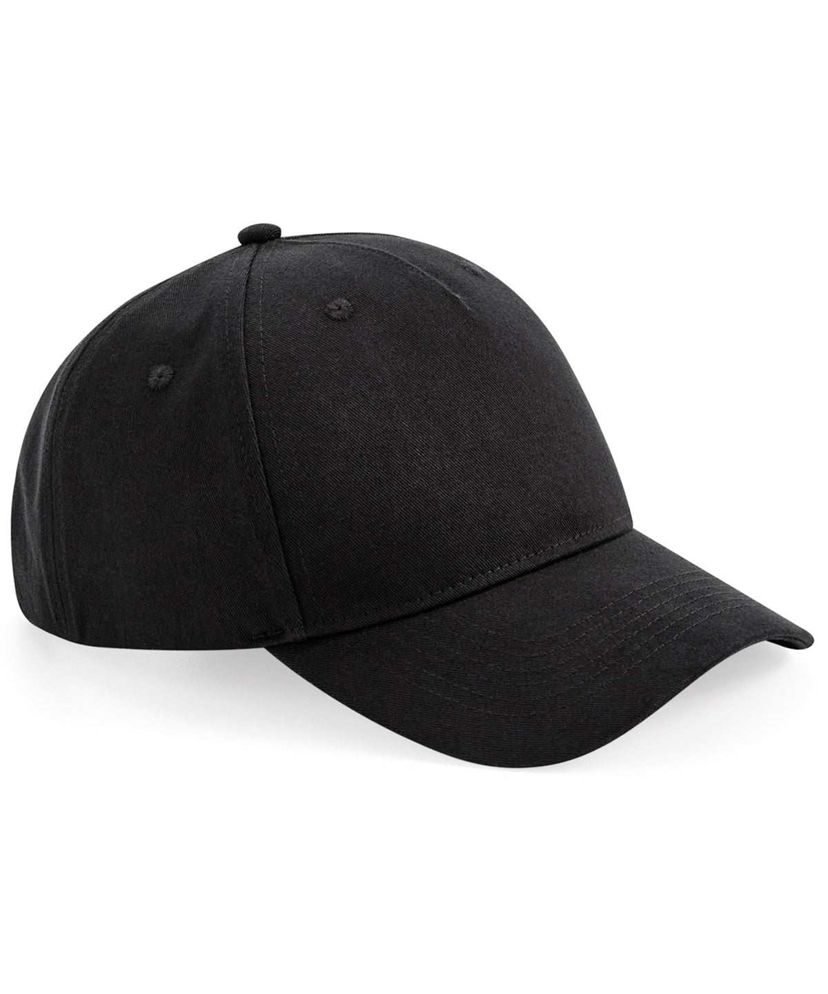 5-Panel-Cap aus Bio-Baumwolle | Schwarz