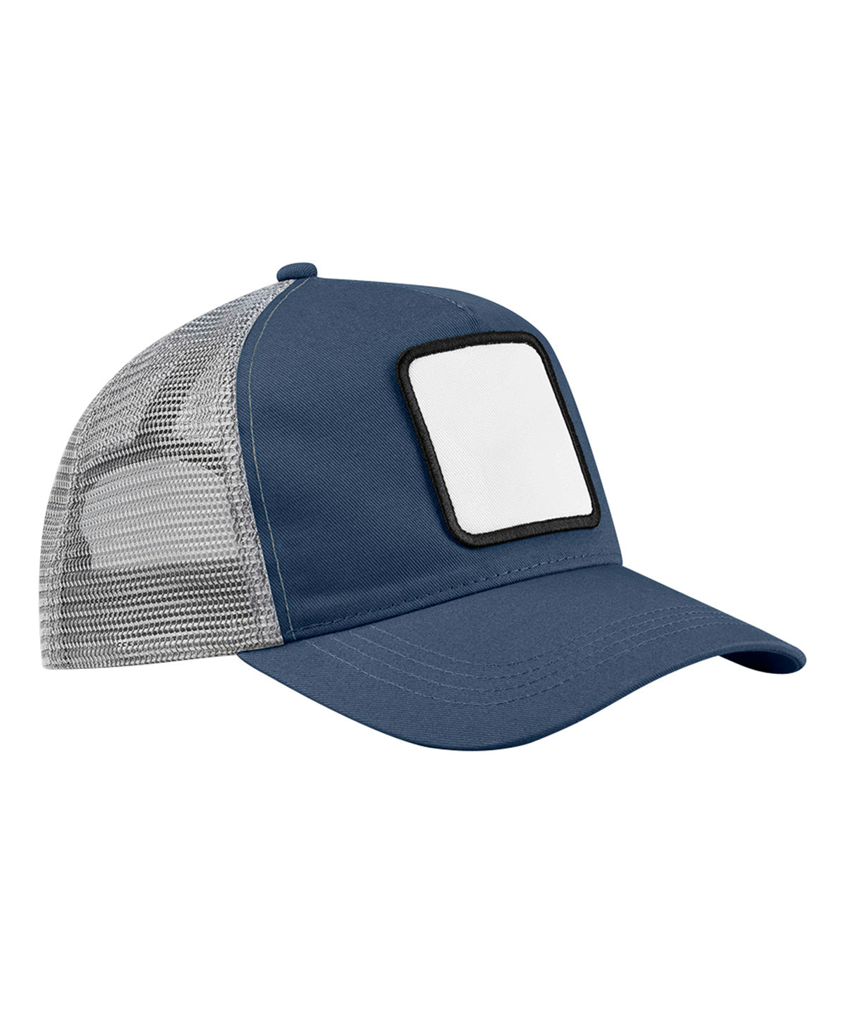 Appliqu patch gorra trucker de 5 paneles | Azul Pizarra/Gris Claro